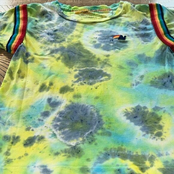 Aviator 🧑‍✈️ Nation Made in USA 🇺🇸 Kids Rainbow 🌈 Ringet Tie-Dye T-Shirt Unique! - Picture 17 of 17